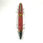 Black Ti & Ti Gold / Red Circuit Board Cigar Twist / Ballpoint Pen - WrYT365