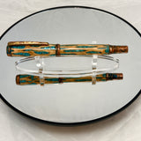 Copper / Cholla Cactus with Turquoise Inlay / Rollerball Pen