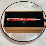 Stainless Steel / Red Mango Wood Desire / Rollerball Pen