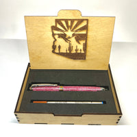Titanium Gold & Rhodium / Pink Diamond Mistral / Rollerball Pen by