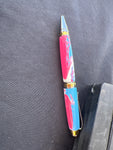 Black Ti & Ti Gold / Transgender Lrode Acrylic Cigar Twist / Ballpoint Pen - WrYT365