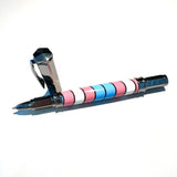 Gunmetal / Transgender Pride Vertex / Rollerball Pen - WrYT365