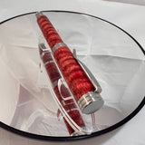 Stainless Steel / Red Mango Wood Desire / Rollerball Pen