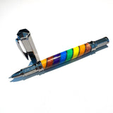 Gunmetal / Rainbow Pride Vertex / Rollerball Pen - WrYT365