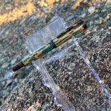 Copper / Cholla Cactus with Turquoise Inlay / Rollerball Pen - WrYT365