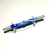 Brushed Chrome / Blue & White Acrylic / Sewing Seam Ripper - WrYT365