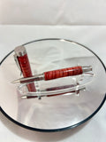 Stainless Steel / Red Mango Wood Desire / Rollerball Pen