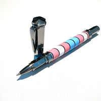 Gunmetal / Transgender Pride Vertex / Rollerball Pen - WrYT365
