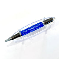 Chrome & Gunmetal / Blue Serenity Prayer AA Sirocco / Ballpoint Pen - WrYT365