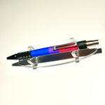 Black Aluminum / Bisexual Pride Flag Click / Ballpoint Pen - WrYT365