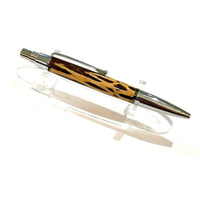 Chrome / Brown Copper Cholla Cactus Click / Ballpoint Pen - WrYT365