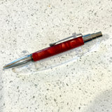 Chrome / Red Athena Click / Ballpoint Pen - WrYT365