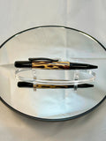 Cholla Cactus and Dark Copper Resin Twist Ballpoint Pen, Black Chrome
