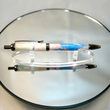 Transgender Pride Acrylic Click Ballpoint Pen, Gunmetal