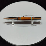 Desert Ironwood & Turquoise Inlay Twist Ballpoint Pen, Gunmetal & Chrome