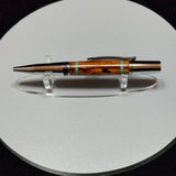 Desert Ironwood & Turquoise Inlay Twist Ballpoint Pen, Gunmetal & Chrome