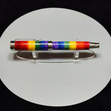 Rainbow Wood Fountain Pen, Stainless Steel
