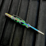 Black Ti & Rhoidium / Green & Purple Halloween Sirocco / Ballpoint Pen - WrYT365