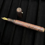 Gold / Copper Brown White / Bespoke Fountain Pen - WrYT365