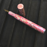 Black / Black Gray Red White / Bespoke Fountain Pen - WrYT365
