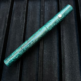 Steel / Emerald Green Diamond / Bespoke Fountain Pen - WrYT365