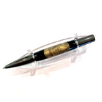 Black Ti & Rhodium / Black 10 Year AA Coin Ares / Ballpoint Pen - WrYT365