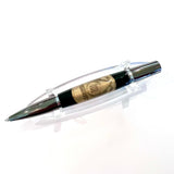 Black Ti & Rhodium / Black 2 Year AA Coin Ares / Ballpoint Pen - WrYT365