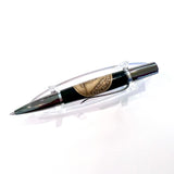 Black Ti & Rhodium / Black 3 Year AA Coin Ares / Ballpoint Pen - WrYT365