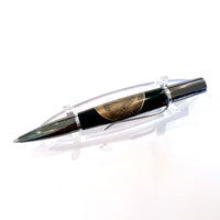 Black Ti & Rhodium / Black 4 Year AA Coin Ares / Ballpoint Pen - WrYT365