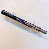 Gunmetal / Deep Purple Magnetic Hex / Rollerball Pen - WrYT365