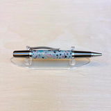 Black Ti & Chrome / Chiyogami Sirocco Twist / Ballpoint Pen - WrYT365
