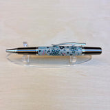 Black Ti & Chrome / Chiyogami Sirocco Twist / Ballpoint Pen - WrYT365