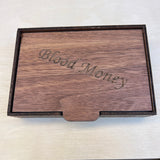 Black Ti & Ti Gold / Blood Money Shredded Cash and Red Resin Cigar Twist / Ballpoint Pen - WrYT365