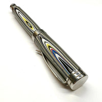 Stainless Steel / Jeep "Fordite" Desire / Rollerball Pen - WrYT365