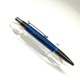 Gunmetal / Blue Diamond Athena Click / Ballpoint Pen - WrYT365