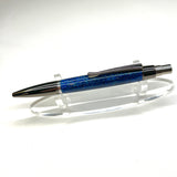 Gunmetal / Blue Diamond Athena Click / Ballpoint Pen - WrYT365