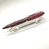 Black Ti & Gold Ti / Grey & Pink Cigar Twist / Ballpoint Pen - WrYT365