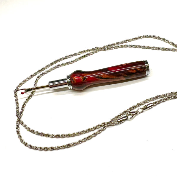 Chrome / Lava Red / Necklace Seam Ripper - WrYT365