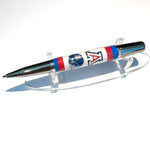 Black Ti & Rhodium / University of Arizona (UofA) Football Sirocco Twist / Ballpoint Pen - WrYT365