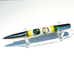 Black Ti & Rhodium / University of Oregon Sirocco Twist / Ballpoint Pen - WrYT365