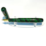 Steel Gold / Black & Green Ebonite / Bespoke Fountain Pen - WrYT365