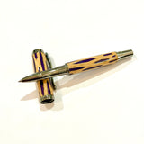 Black Ti & Rhodium / Purple Cholla Wood in Wooden Box / Rollerball & Fountain Pen Combo - WrYT365