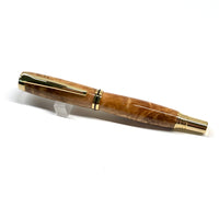 Gold / Stab Maple Burl / Fountain Pen - WrYT365