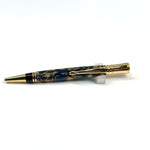 Gold / Blue Gold Acrylic Executive / Ballpoint Pen - WrYT365