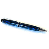 Chrome/Blk / Blk/Blue Cigar / Ballpoint Pen - WrYT365