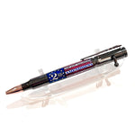 Gunmetal / 2nd Amendment Flag Bolt Action / Ballpoint Pen - WrYT365