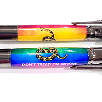 Gunmetal / Don't Tread Pride Bolt Action / Ballpoint Pen - WrYT365