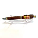 Gold/Black Titanium / Punch Kung Pow! Cigar Band / Ballpoint Pen - WrYT365