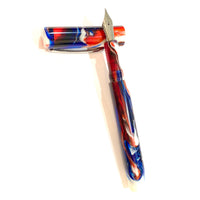 Chrome / Red White & Blue / Bespoke Fountain Pen - WrYT365