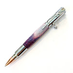 Chrome / Stabilized Antler Bolt Action / Ballpoint Pen - WrYT365